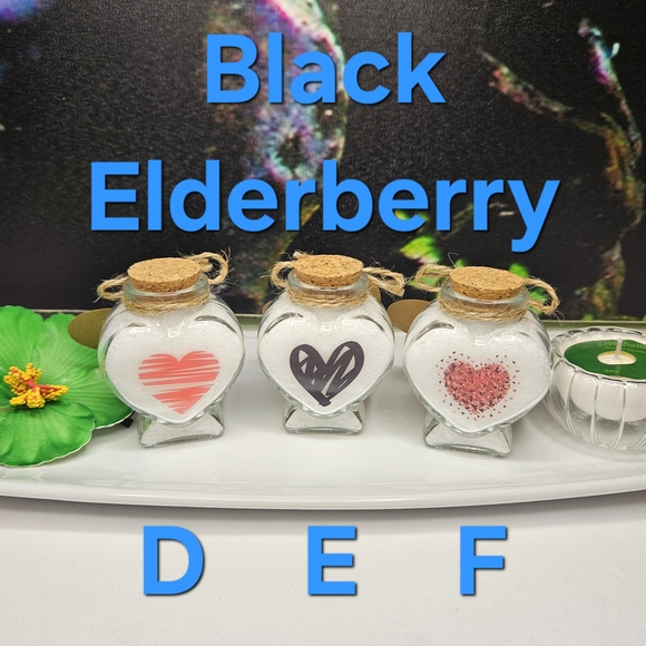 Hand Decorated Glass Bottle Filled With Bath Salt - Picture 3 of 4